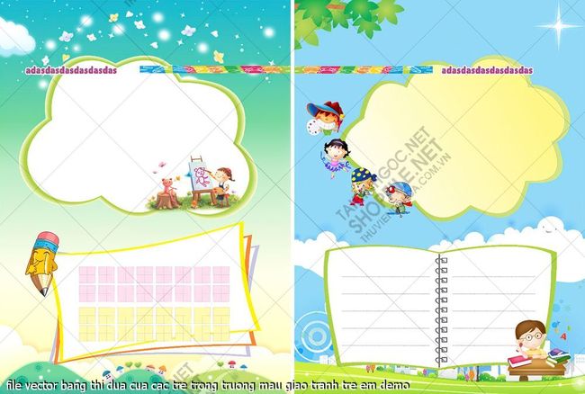 file vector bang thi dua cua cac tre trong truong mau giao tranh tre em